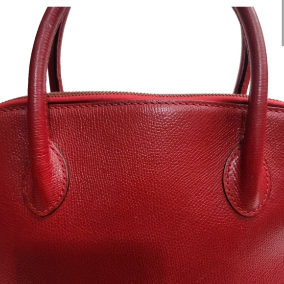 CELINE Red Leather Handbag - Picture 3 of 10